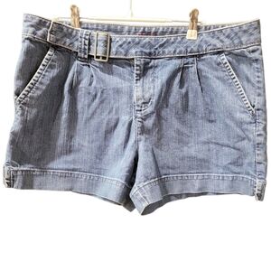 Elle Light Blue Denim Belted Women’s Shorts